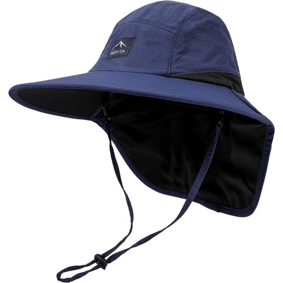 Toddler Baby Sun Hat Kids Bucket Hats UPF 50 Adjustable Wide Brim for Boys Girls Age 2-9 Years