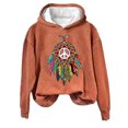 thumbnail image 4 of Hueook Womens Sweatshirt Hoodies for Women Cute Oversized Winter Clothes Comfy Hooded Sweatshirts Casual Fall Hoodies Orange 4X, 4 of 4