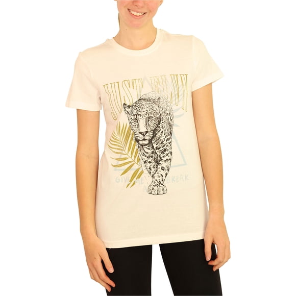 Camiseta gráfica Give Me A Break de Elevenparis para mujer blanco roto S
