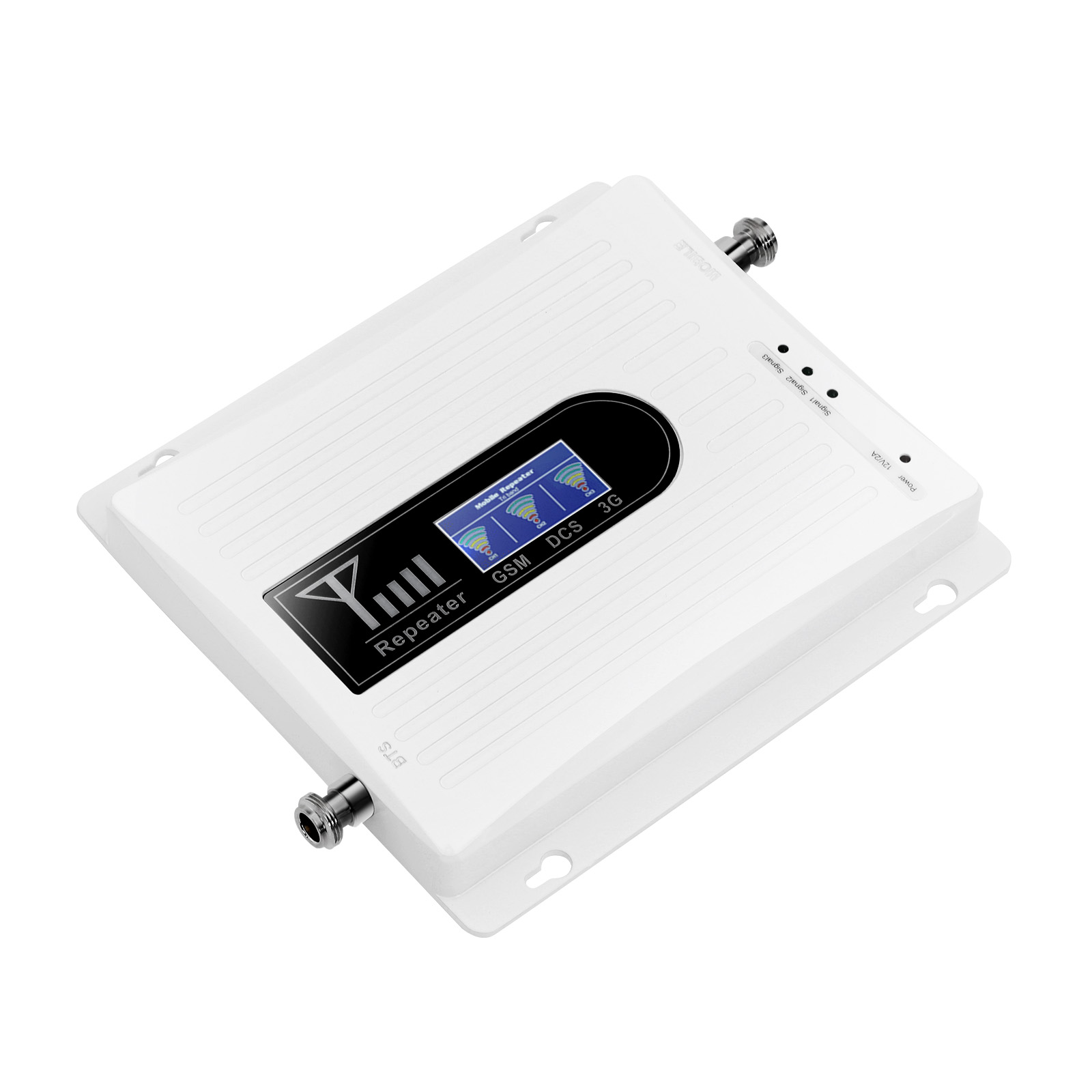Aluminum Alloy Cell Phone Signal Booster, GSM 3G 4G LTE Amplifier Kit, 900/1800/2100MHz