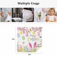 thumbnail image 5 of Happy Easter Cloth Napkins, Spring Watercolor Bunny Eggs Flower Branch Washable and Reusable Dinner Napkins Set of 4, Table Napkin for Kitchen Party Birthday Wedding Hotel Housewarming 20"x20", 5 of 9