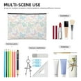 thumbnail image 4 of Hirioo Colorful Butterfly for Paper Reusable Cosmetic Bag Zipper Encouragement Travel Pouch Toiletry Bag for Women Girls, 4 of 7