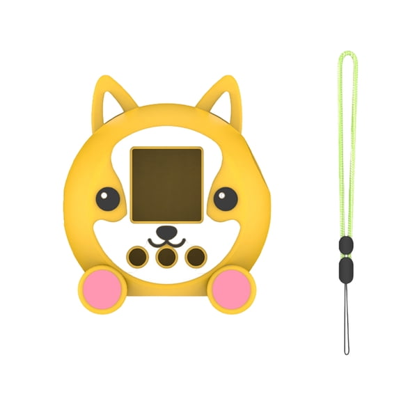 Injueey Funda protectora de silicona de gel de sílice, divertida y brillante, para juegos interactivos, fácil de limpiar. Cables de audio/vídeo amarillo