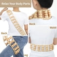 thumbnail image 3 of Outil de Massage Manuel en Bois - 2 Pcs Rouleau de Massage pour le Dos, 3 of 7