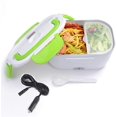 thumbnail image 1 of Portable Electric Lunch Box Food Heater 12V Caruse Charging Adapter Lunch Heater with Removable 304 Stainless Steel Container Food Grade Material(Green), 1 of 8