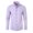 Light Purple, variant on HAOYUNL Mens Dress Shirts Long Sleeve Wrinkle Stretch Shirts Male Solid Casual Button down Spring Fall Shirt with Pocket
