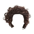 thumbnail image 2 of Hair Wigs for Women 22in High Temperature Silk Material Wig Black Wavy Curly Hair Daily 22 Inches Head Lace Front Wigs Human Hair, 2 of 7