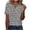 Light Blue, variant on Women's Shorts Sleeve Tees Floral Split Neck T-Shirt Loose Print Casual Top Spring Summer Fashion Outfits XL