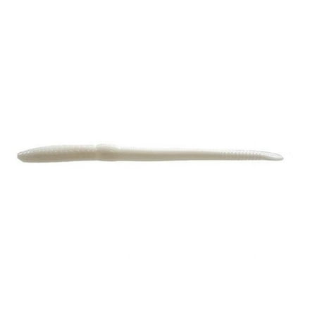 6 in. Scoundrel Worm - White - Bag of 20