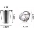 thumbnail image 5 of Nuevo, juego de regalo de petaca de acero inoxidable adecuado, petaca de 8 oz con funda de cuero negro, petacas de acero portátiles para L, 5 of 5
