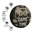 thumbnail image 4 of Waterproof Spare Wheel Cover, Retro Gamepad Game Time Pattern Adjustable Wheel Cover For Jeep Trailer RV SUV Car, 16 inch, 4 of 8