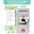 thumbnail image 2 of Password Keeper Book ¡Hola! SCI con pestañas alfabéticas, turquesa, 2 of 7