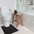 thumbnail image 2 of LuxUrux Bath Mat - Toilet Rugs u Shaped- Extra-Soft Plush Bath Shower Bathroom Rug,1'' Chenille Microfiber Material, Super Absorbent Shaggy Bath Rug. Machine Wash & Dry, 2 of 7