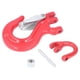 thumbnail image 1 of Winch Trailer Clevis Hook Red 2T Loading 80 Steel Universal with Safety Latch Heavy Duty, 1 of 5