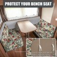 thumbnail image 2 of XYZCANDO Vintage Rose RV Dinette Cushion Covers Stretchable RV Accessories for Inside Couch Cushion Covers Washable Furniture Covers for Sofa and Loveseat 1 Backrest Cover and 1 Bench Cover, 2 of 7