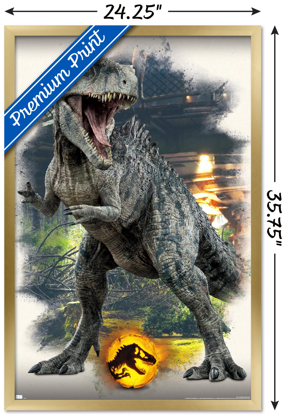 Jurassic World: Dominion - Giganotosaurus Focal Wall Poster, 22.375" x 34" Framed