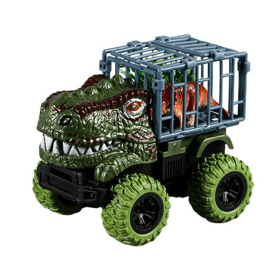 lwlmwt Dinosaur Transport Truck Toy, Monster Off-Road Dino Carrier Vehicle Engineering Vehicle Toys with Cage & Mini Dino Figure, Birthday Holiday Gift for Boys Girls Ages 3-6