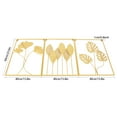 thumbnail image 2 of 3 Pack Gold Metal Wall Art Large Leaf Frame Accent Leaves Wall Decor Home Gold for Bedrooms, Dressing Rooms, 2 of 12