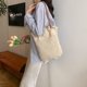 thumbnail image 3 of Bolsa de hombro Summer Beach Woven Tote cubo para mujeres beige, 3 of 8
