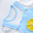 thumbnail image 3 of Summer New Children's Set Boys' Cotton Cartoon Cute Lemon Short Sleeve Strap Pants Casual Two Piece Set, 3 of 5
