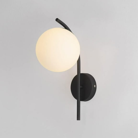 Glass Wall Sconce Lighting Fixture Modern Wall Lamp, Mid Century Globe Wall Mount Light E27 Headboard Lamps, Living Room Hotel Bedroom Bedside Decor Wall Sconces