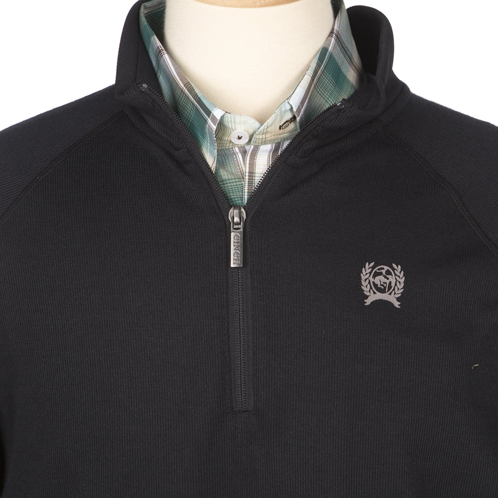 Cinch Mens 1/4 Zip Pullover Sweater S Navy - Walmart.com
