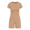 thumbnail image 5 of Yievot Two Piece Workout Sets for Women Summer Outfits Seamless Yoga Gym Set 2 Piece Short Matching Set, 5 of 5