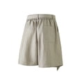 thumbnail image 4 of JTSRKL Mens Stripe Pleated Shorts Loose Fit Side Pockets Stretchy Lightweight Short Pants Summer Casual Business Baggy Bottoms with Belt, 4 of 4