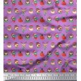 thumbnail image 1 of Soimoi Modal Satin Fabric Swirls & Floral Artistic Print Sewing Fabric Yard 42 Inch Wide, 1 of 3
