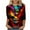 Mardi Gras Outfits for Women&22, variant on Pxxlle Women's Mardi Gras Shirt Plus Size Crewneck 3/4 Sleeve Blouse Tops New Orleans Party Tshirts Fashion Color Block Graphic Tees Size S
