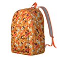 thumbnail image 2 of Fall Hedgehog Leaves Backpack for School,Cute School Bag,Schoolbag with Adjustable Shoulder Straps & Padded Back,15.7"x11.8"x5.5", 2 of 5