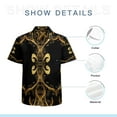 thumbnail image 7 of High Quality Hawaiian Shirts for Men Short Sleeve Aloha Beach Shirt Floral Summer Casual Button Down Shirts Blouses H6693W, 7 of 7