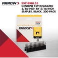 thumbnail image 2 of Grapas aislantes Arrow T59 de acero inoxidable, 300 unidades, 2 of 8