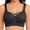 Black, variant on Wireless Bras for Women No Underwire Supportive Mesh Crossover Bra Seamless Push Up Full Coverage Everyday Bralettes