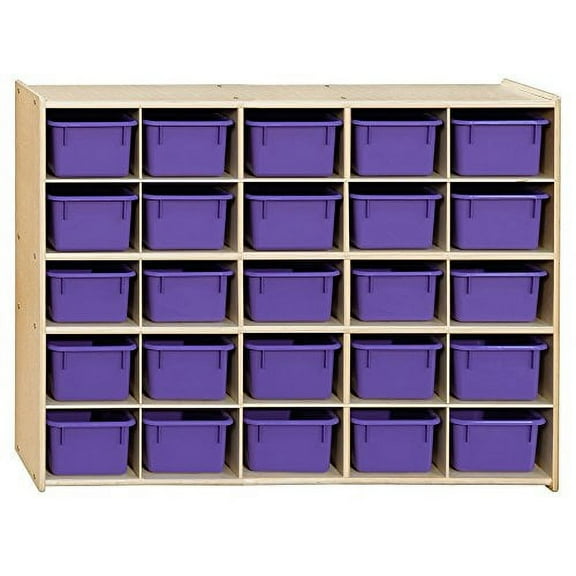 Contender C16009PPF (COO2Z) Contender 25 Tray Storage with Purple Trays - Assembled