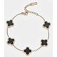 thumbnail image 3 of Lucky Titanium Steel Four-leaf Clover Bracelet Couple 18k Rose Gold Unfading, 3 of 3