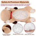thumbnail image 3 of Peluche pesado con forma de perro marrón meowtastic, 2 kg, 56 cm, 3 of 7