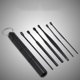 thumbnail image 5 of Qarigey 6pcs / Set Earpick Herramienta de eliminación de cera de oído de acero inoxidable Kit de removedor de púas de oído portátil Type10 NO10, 5 of 6