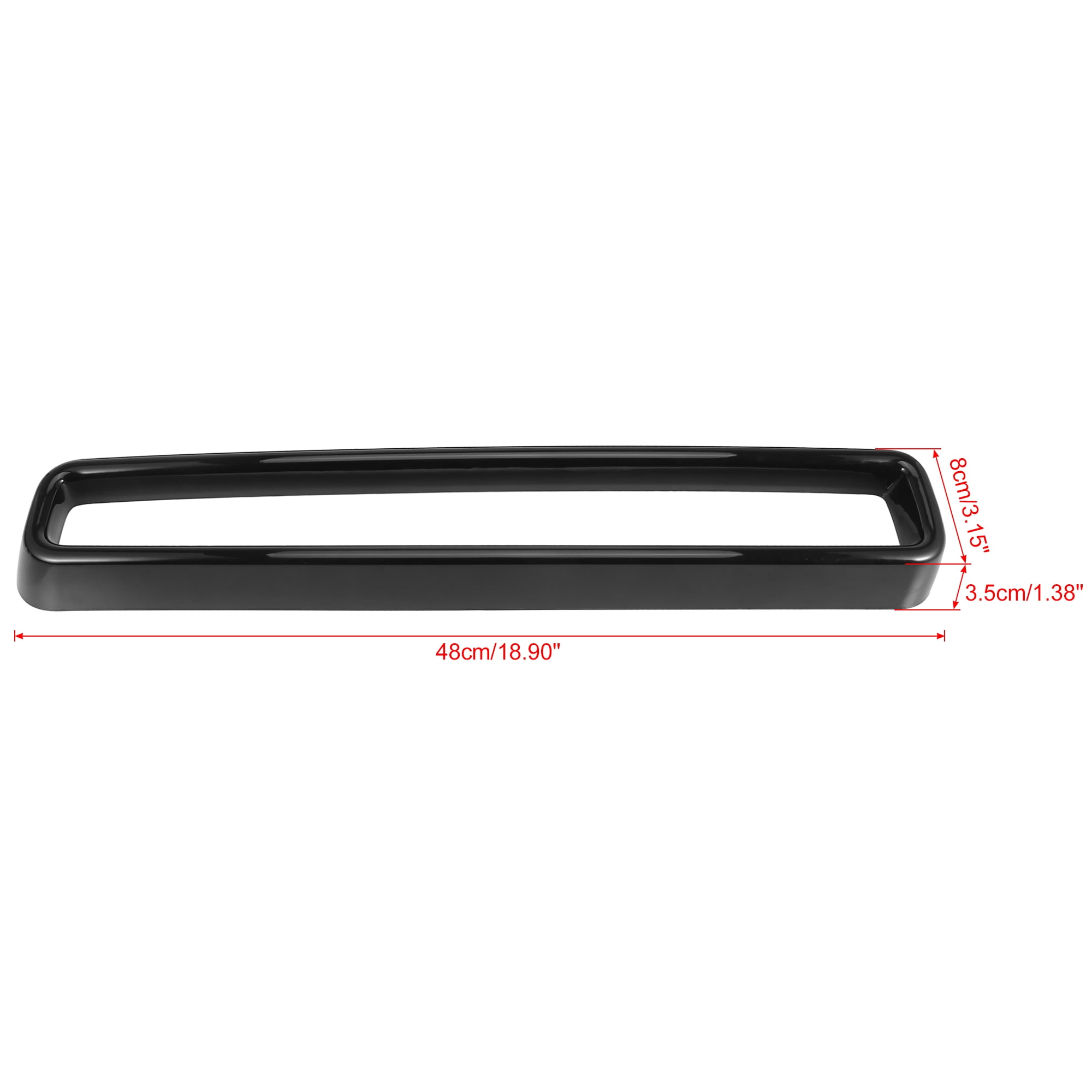 Unique Bargains 1 Set Black Front Grill Insets Trim Cover for Dodge Challenger 2015-2020