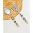 thumbnail image 3 of Yo Treasure Tiramisu Crystal Radiance Stainless Steel Black & White Salad Server Set, 3 of 4