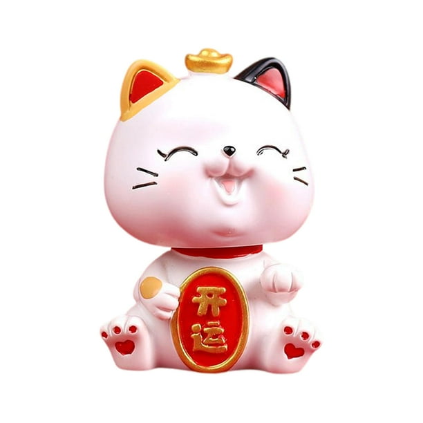 Estatuilla de Gato de Resina Baoblaze Figura de gato de la suerte