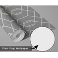 thumbnail image 6 of S4sassy Self Adhesive Wallpaper, Geometric Hexagon Line Print Wallpaper, Grey Removable DIY Vinyl Wall Covering, Peel and Stick Contact Paper for Entryway accent Wall, Easy Home Decor (25"x60"), 6 of 9