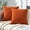 Orange, variant on COOKCOK Decorative Square Throw Pillow Covers 18"x18" Inch Set of 2, Super Soft Chenille Pillows Cover Fall Pillowcase for Living Room Bedroom Sofa Couch Cushion Cover, Blue