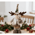 thumbnail image 2 of Christmas Standing Plush Tabletop Figurine, Festive Indoor Decor Doll, Cute Holiday Desktop Ornament for Xmas Mantel, Shelf and Home Interior Seasonal Decoration，20x5Inch, 2 of 2
