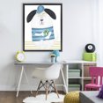 thumbnail image 2 of Stupell Industries Dog with Penguin Mug Black Framed Floater Canvas Wall Art design by Carla Daly, 31 x 25, 2 of 9