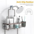 thumbnail image 2 of Shower Caddy Hanging Bathroom Organizer: Rustproof Shelf for Inside Shower - No Drilling, Over Showerhead - Bath Shelves for Shampoo, Soap - Bronze, 2 of 6