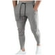 thumbnail image 2 of Pantalones deportivos de moda para hombre, con cordón ajustable y múltiples bolsillos, de poliéster y elastano., 2 of 8