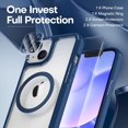 thumbnail image 6 of YCRC Shockproof Slim Cell Phone Case with Screen Protector for Apple iPhone 14 Plus, Blue, 6 of 8