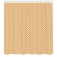 thumbnail image 3 of Ambesonne Vintage Shower Curtain, Wavy Elliptic Pattern, 69"Wx70"L, Orange Cream, 3 of 3
