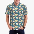 thumbnail image 1 of Fotbe Eggs Toast Bacon And Arugula Camiseta Polo de Golf para Hombre con Estampado – Camisa Deportiva Transpirable con Cuello Abotonado-3X-Large, 1 of 6